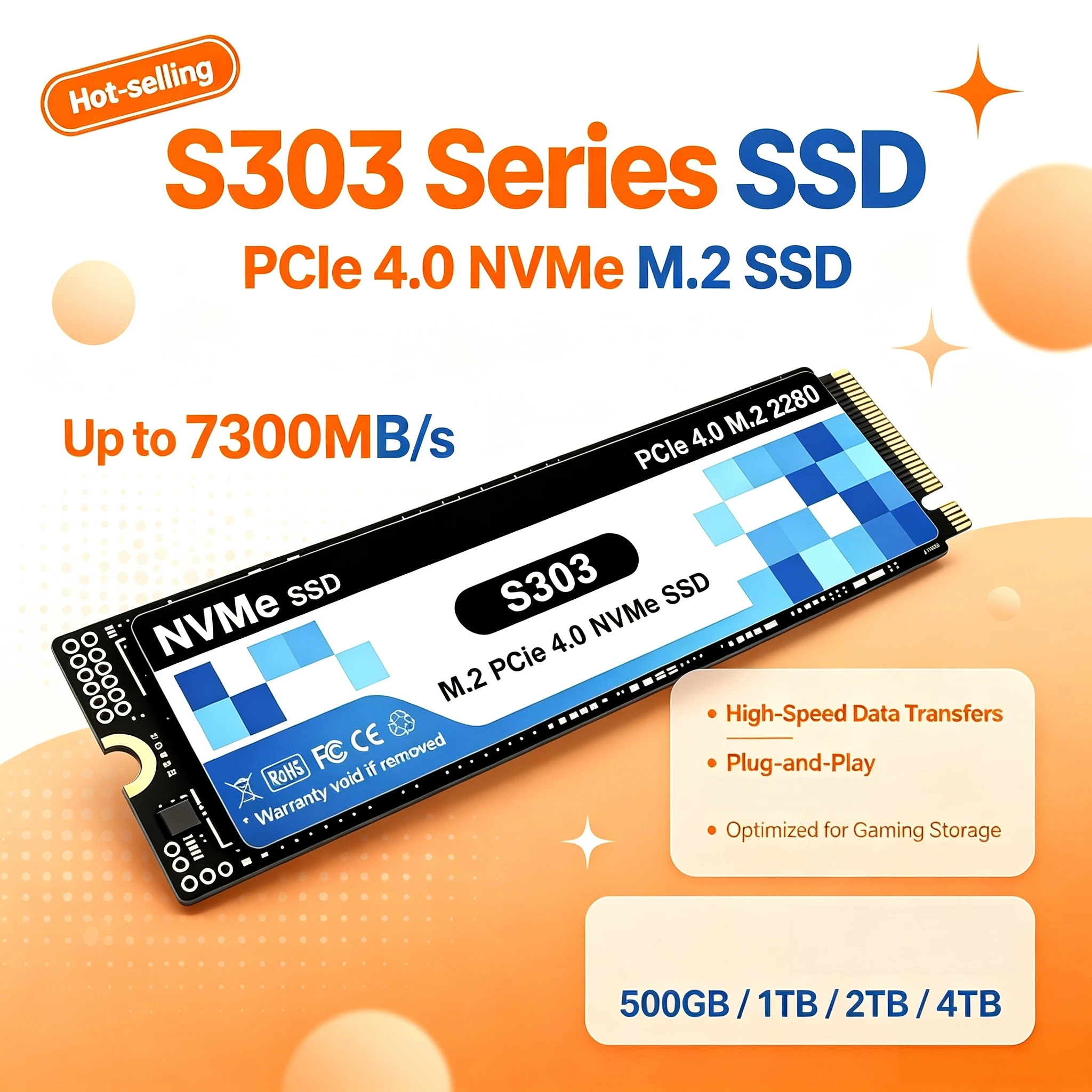 M.2 Nvme 4Tb Pcie 4.0 Ssd - Originele PCIe 4.0 NVMe M.2 SSD