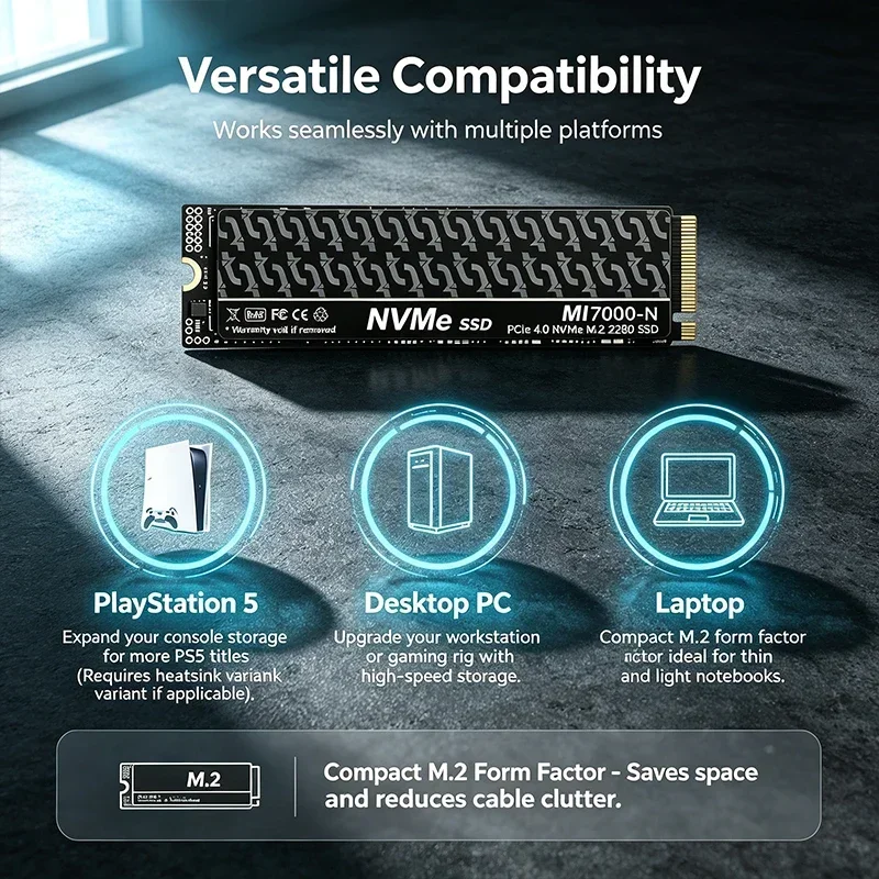 MI7000N M.2 PCIe 4.0 NVMe SSD  - M.2 Nvme 4Tb Pcie 4.0 Ssd recensie en prijs