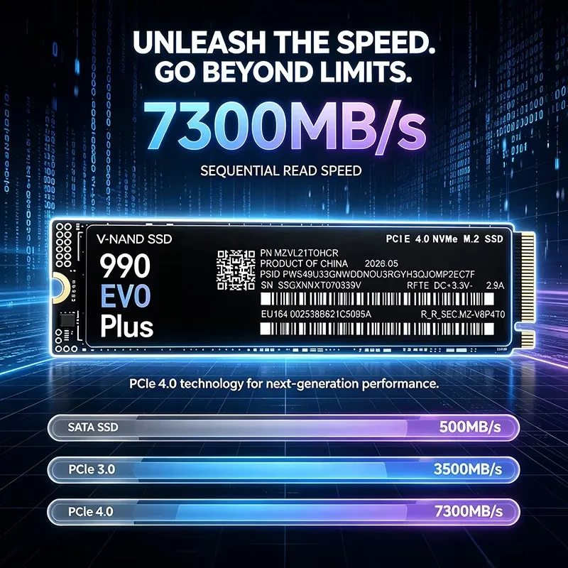 990 EVO Plus 500 GB - 4 TB TLC - M.2 Nvme 4Tb Pcie 4.0 Ssd recensie en prijs