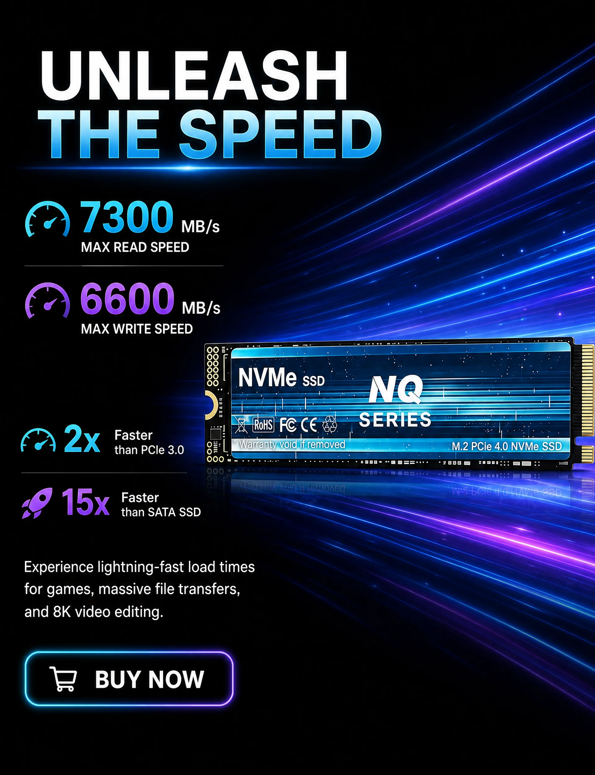 Interne NQ-serie NVMe SSD, 730 - M.2 Nvme 4Tb Pcie 4.0 Ssd recensie en prijs