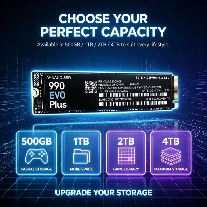NIEUW 990 EVO Plus M.2 2280 NV - M.2 Nvme 4Tb Pcie 4.0 Ssd recensie en prijs